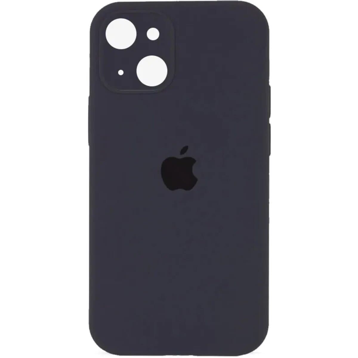 Защитный чехол-накладка Silicone Full Case AA Camera Protect for Apple iPhone 14 Dark Grey (FullAAi14-12)
