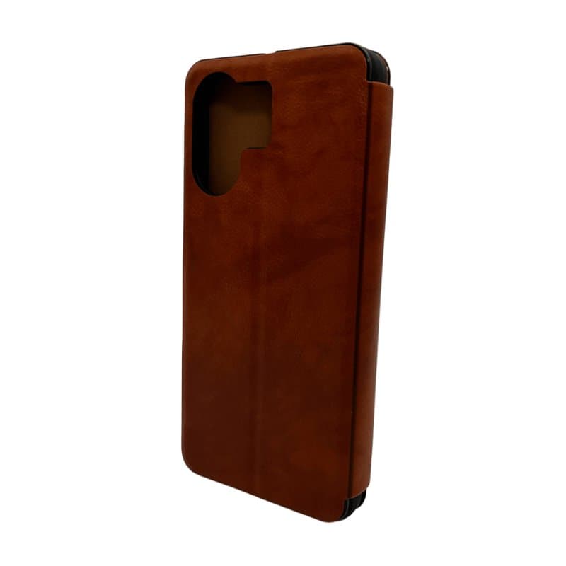 Захисний чохол-книжка Leather Premium для Xiaomi Redmi 13C / Poco C65 Brown (LPRRm13CBrown)