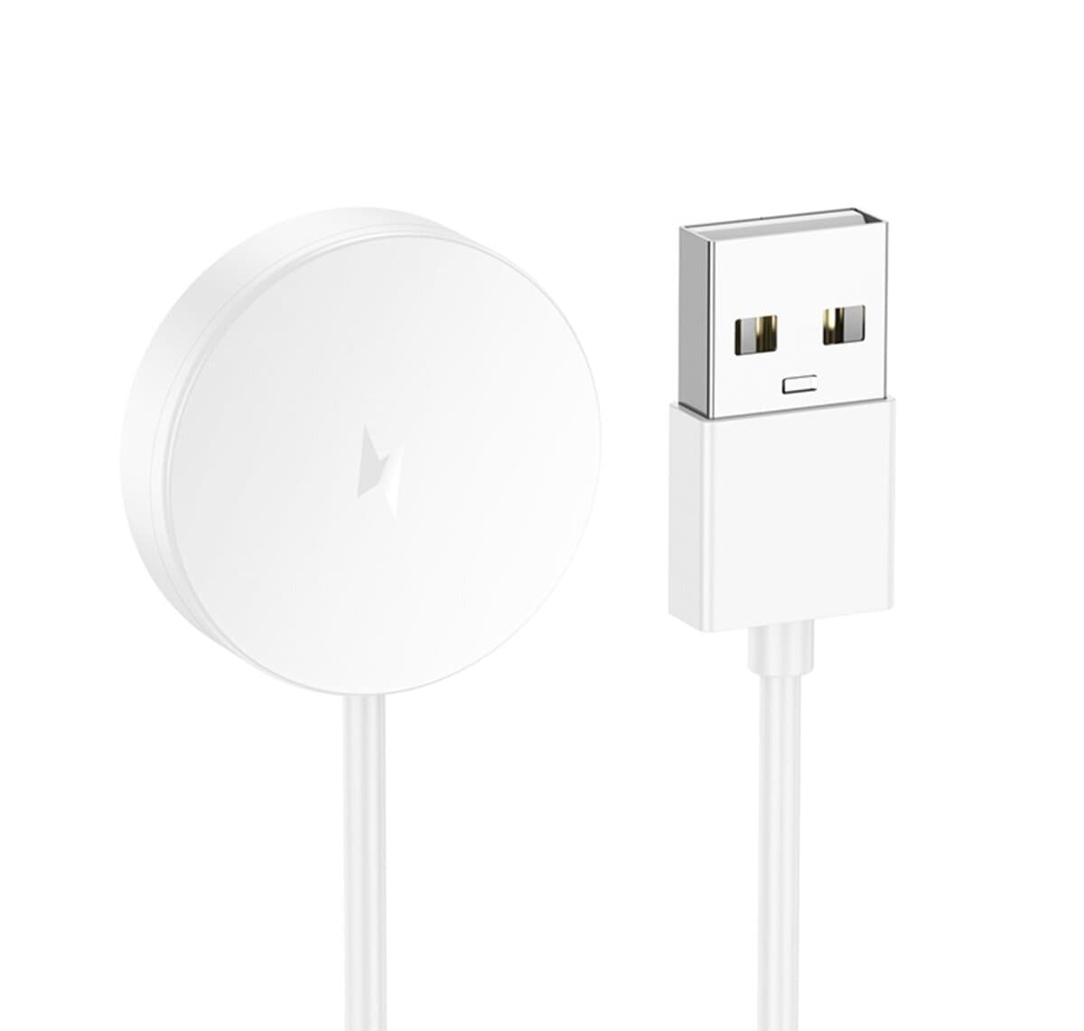 Беспроводное зарядное устройство для смарт-часов HOCO Y29 Smart sports watch charging cable 60см White