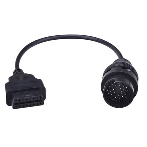 Кабель переходник с OBD2 16pin мама на IVECO 38pin папа 26см Black (439262)