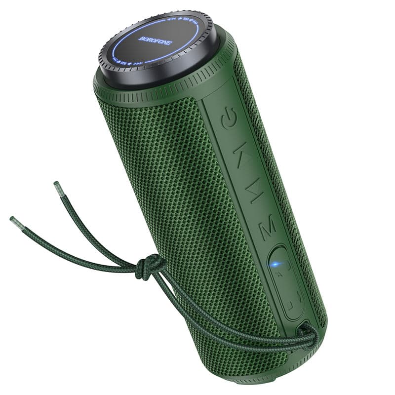 Беспроводная портативная колонка BOROFONE BR22 sports wireless speaker BT5.1 1200mAh Dark Green