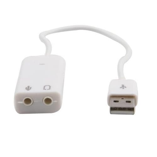 Звукова карта B00516 USB Virtual 7.1 Channel RTL White