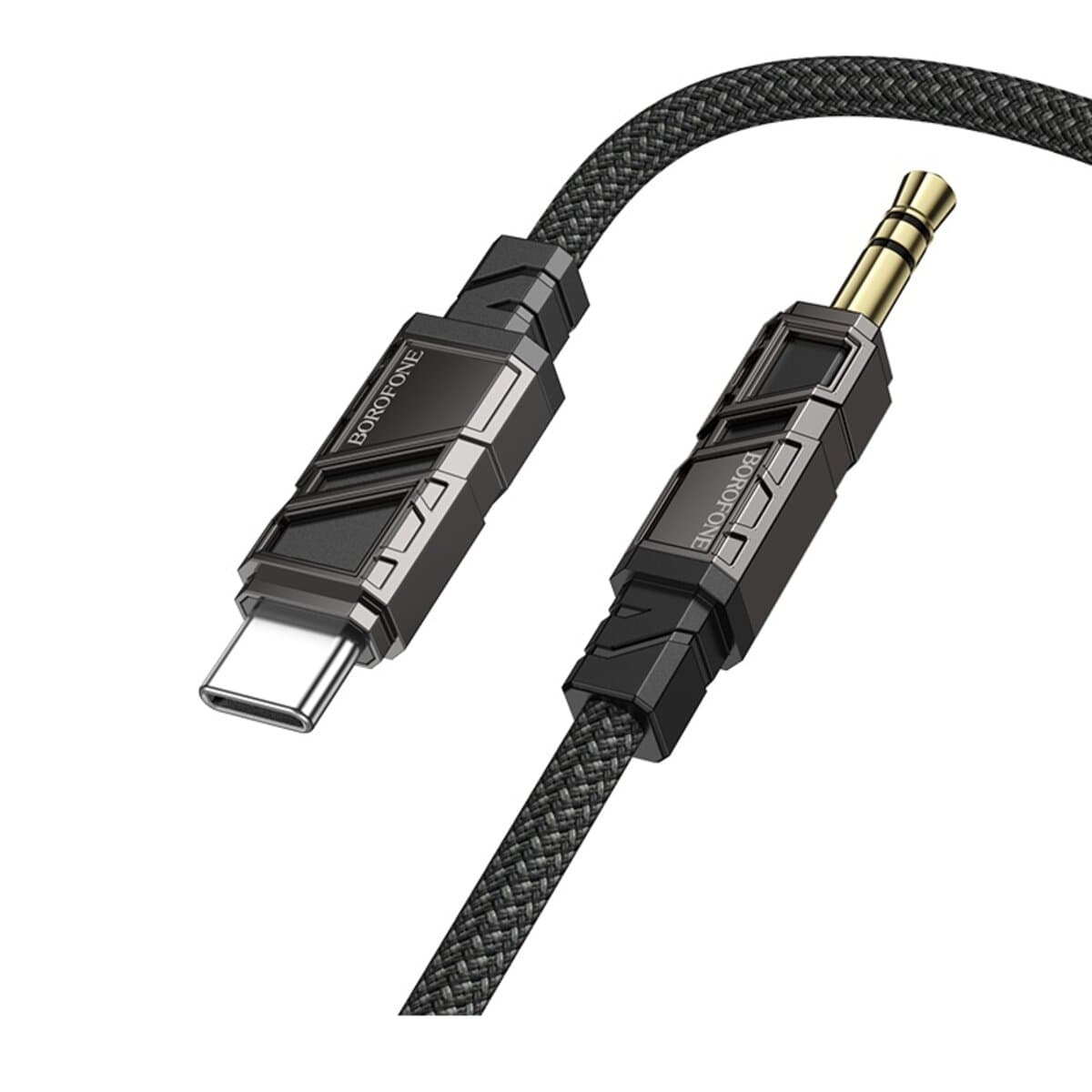 Аудіокабель BOROFONE BL22 Dignity digital audio conversion cable Type-C to mini-jack 3.5mm 1m Black