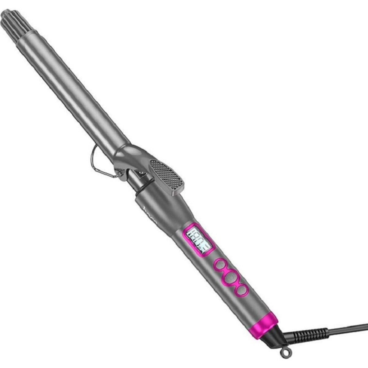 Плойка для завивки волос HOCO HP43 Electric manual curling iron with digital LCD display EU Grey