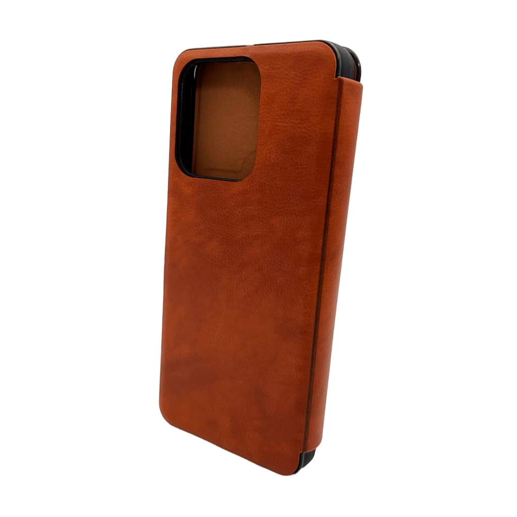 Захисний чохол-книжка Leather Premium для Xiaomi Redmi Note 14s 4G (Europe version) Brown (LPRRmNt14sBrown)
