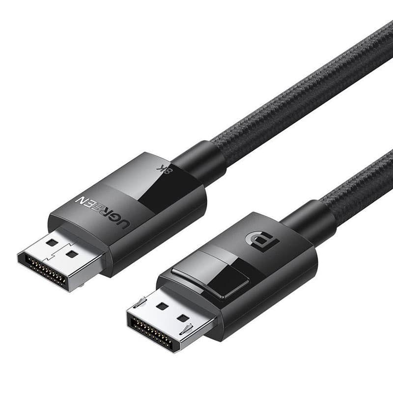 Кабель UGREEN DP114 DisplayPort to DisplayPort 1.4 M-M 3м Plastic Case Braided Cable Black (80393)