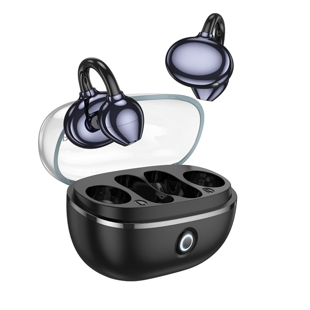 Бездротові навушники BOROFONE FQ5 Spirit clip-on true wireless BT5.4 headset 400mAh Black