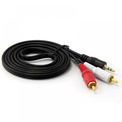 Мультимедийный кабель B00725 AUX 3.5мм RCAx2 M/M 1.5м Black