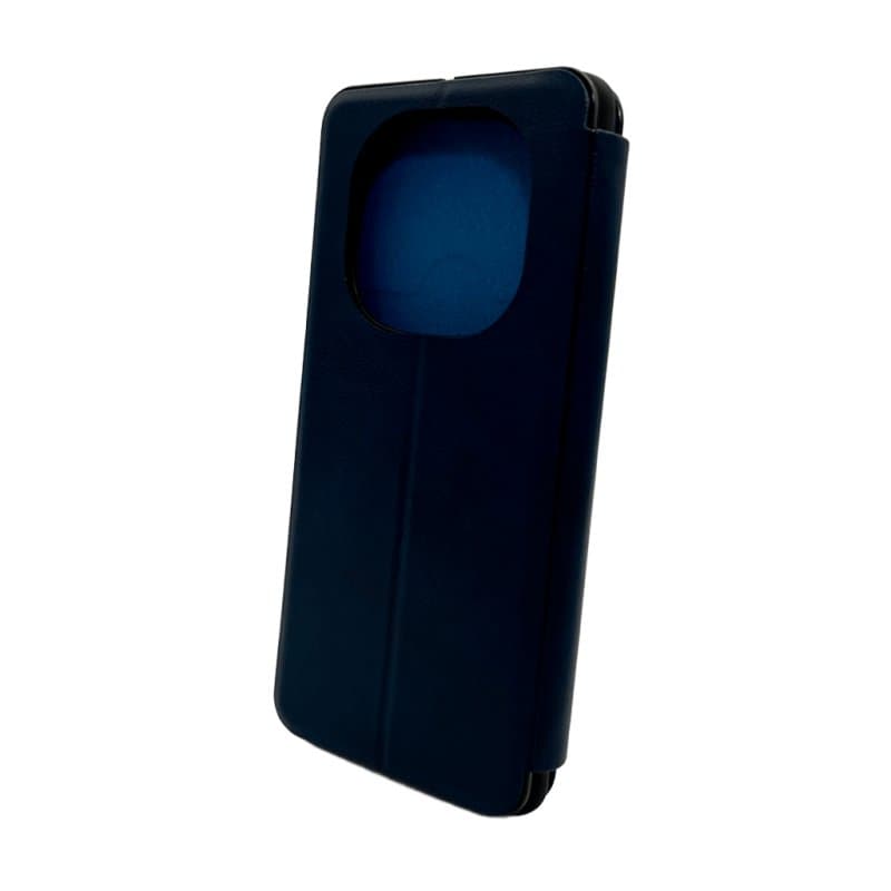 Захисний чохол-книжка Leather Premium для Xiaomi Redmi Note 14 Pro 4G Blue (LPRRmNt14Pro4GBlue)