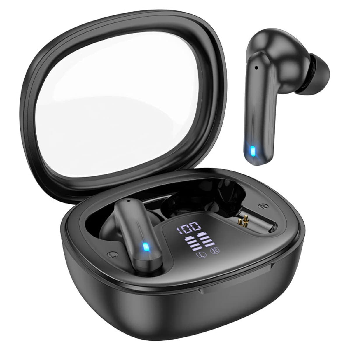 Беспроводные наушники HOCO EQ6 Shadow true wireless BT5.3 headset 320mAh Black