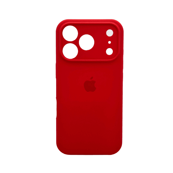 Защитный чехол-накладка Silicone Full Case AA Camera Protect для Apple iPhone 17 Pro Berry Red (FullAAi17P-43)