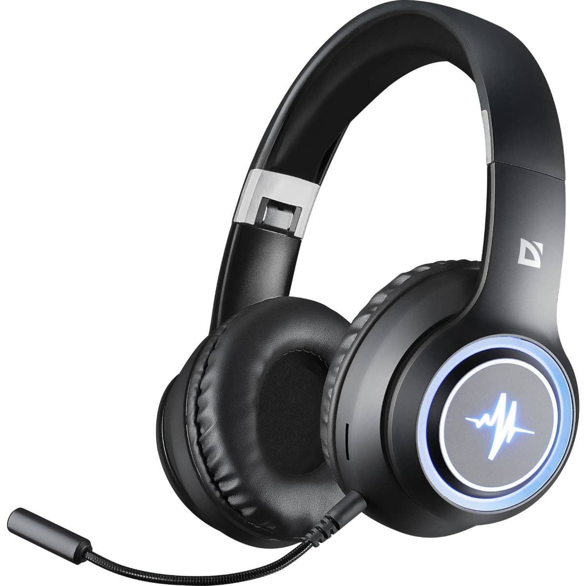 Бездротові ігрові навушники з мікрофоном Defender FreeMotion B571 Bluetooth 3.5mm jack LED Black (63572)