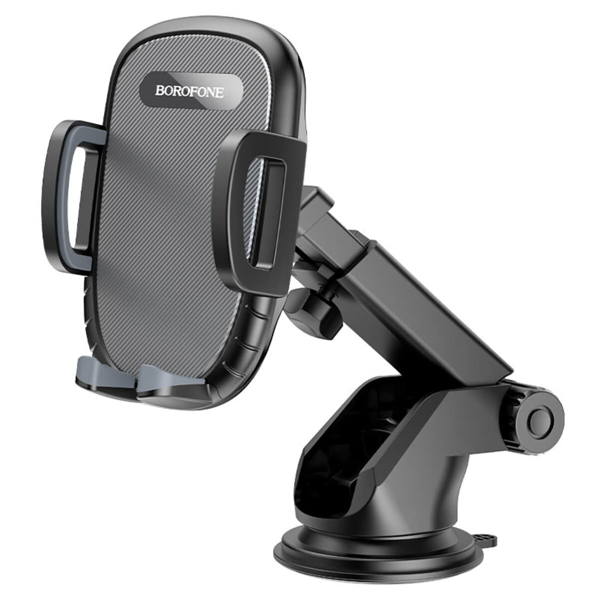 Тримач для телефону автотримач BOROFONE BH53 Windy center console car holder Black Grey (BH53B)
