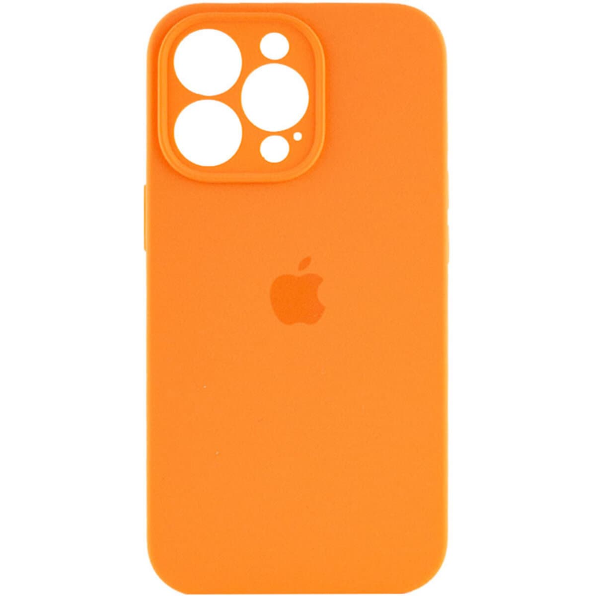 Защитный чехол-накладка Silicone Full Case AA Camera Protect для Apple iPhone 16 Pro Max Orange (FullAAi16PM-52)