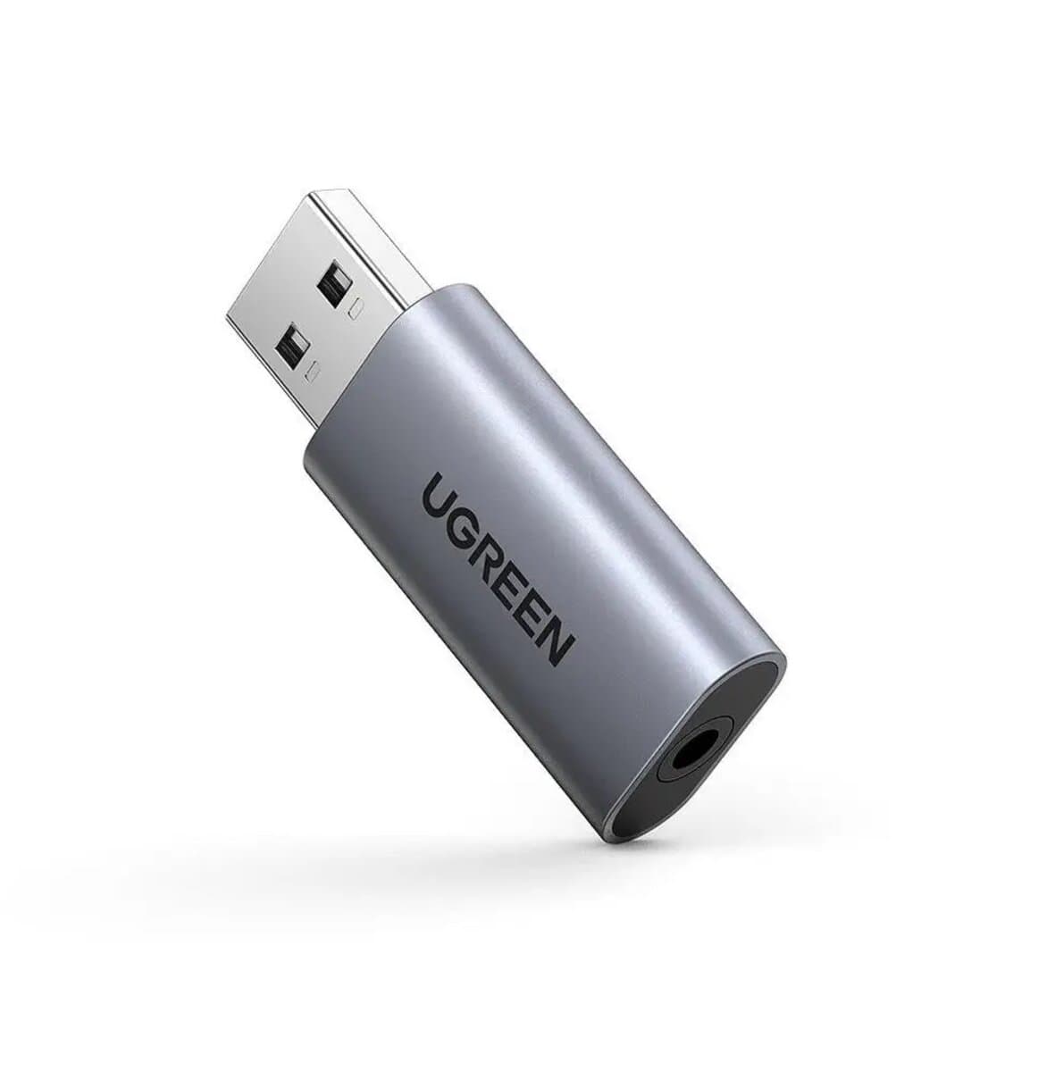 Звукова карта адаптер для навушників UGREEN CM383 USB External Stereo Sound Adapter Grey (UGR-80864)