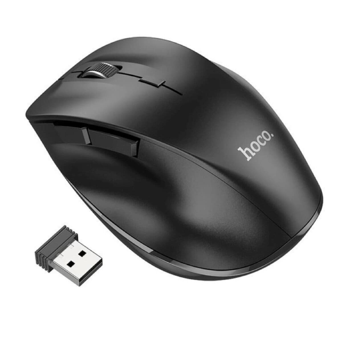 Беспроводная мышка HOCO GM24 Mystic six-button dual-mode business wireless mouse 1600dpi Black