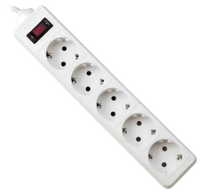 Мережевий фільтр Power filtr Defender ES 5 розеток 3м White (994820)