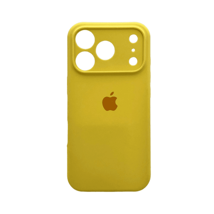 Защитный чехол-накладка Silicone Full Case AA Camera Protect для Apple iPhone 17 Pro Max Yellow (FullAAi17PM-4)
