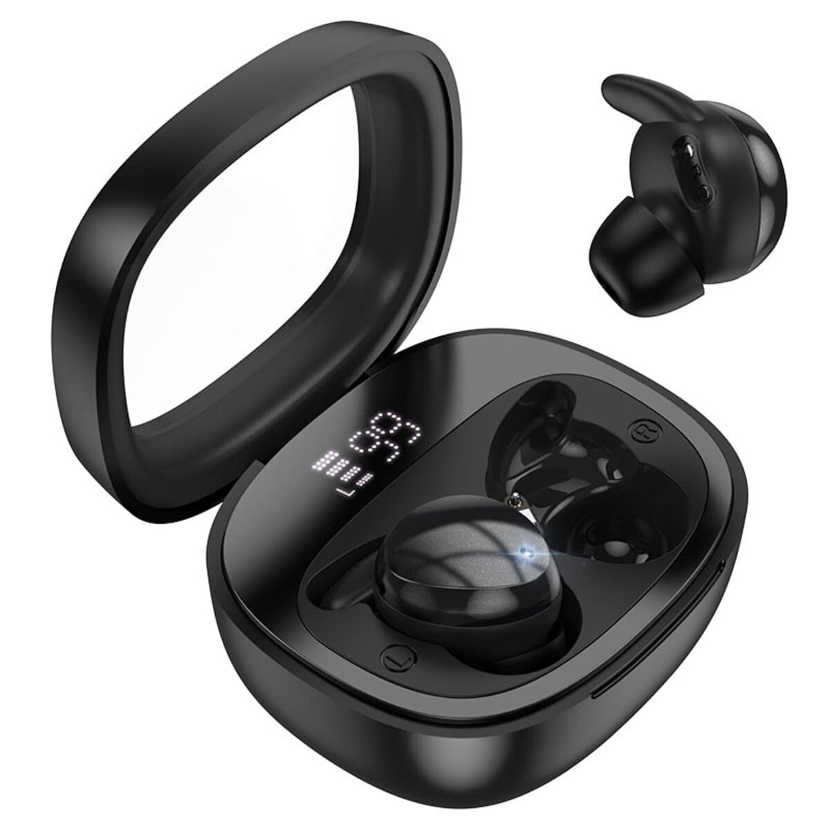 Бездротові навушники HOCO EW65 Shadow true wireless sleep BT5.3 headset 500 mAh Black