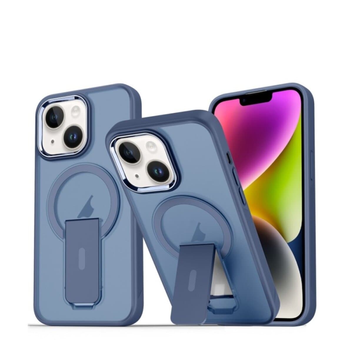 Защитный чехол-накладка Cosmic Magnetic Stand для Apple iPhone 14 Blue (MagStand14Blue)