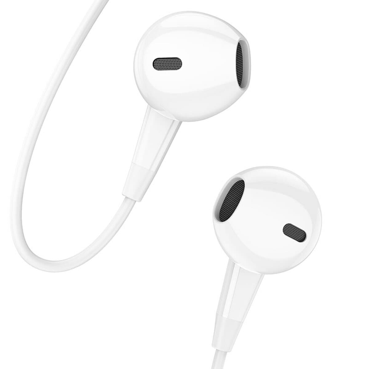 Дротові навушники BOROFONE BM68 Kelly universal earphones with mic 3.5мм 1.2м White (BM68W)