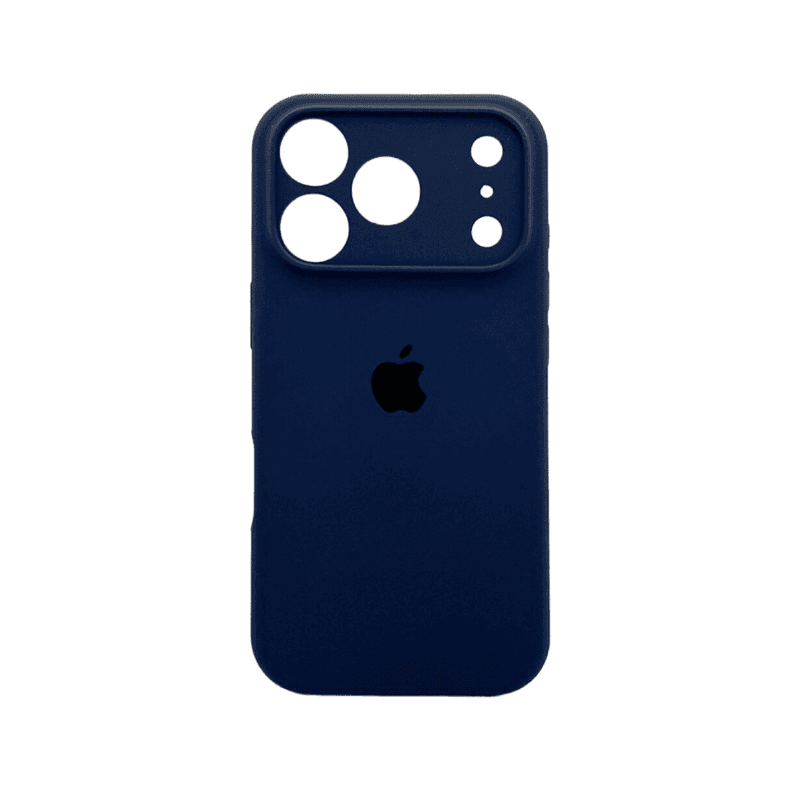 Защитный чехол-накладка Silicone Full Case AA Camera Protect для Apple iPhone 17 Pro Navy Blue (FullAAi17P-39)