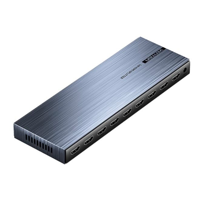 Спліттер Vention HDMI 1.4 UHD 4K 30Hz 3D HDCP 1x8 ports Black (AKQB0-EU)