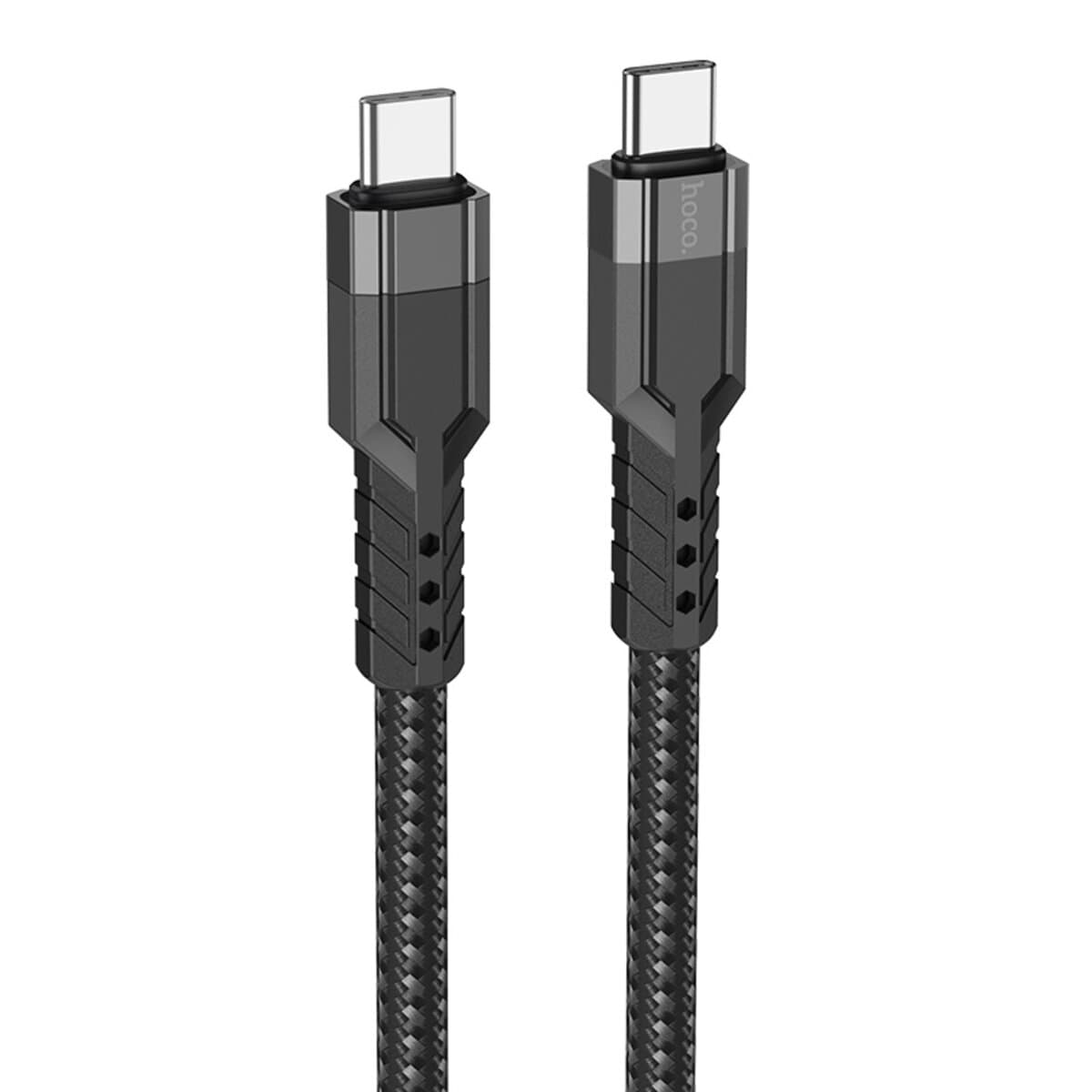 Кабель HOCO U110 Type-C to Type-C 60W charging data cable 1.2m 3A Black