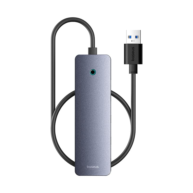 USB-хаб Baseus UltraJoy Series 4-Port HUB Lite 50см USB to USB3.0*4+Type-C Space Grey (B0005280B811-01)