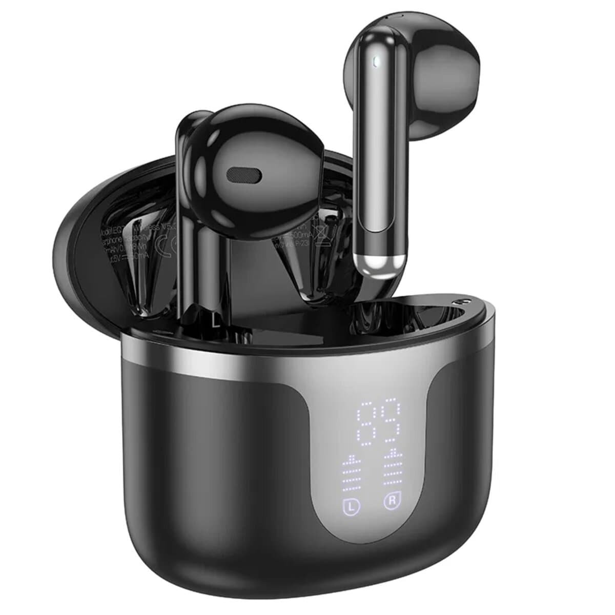 Бездротові навушники HOCO EQ7 Snowflake true wireless BT5.3 headset 300mAh Black