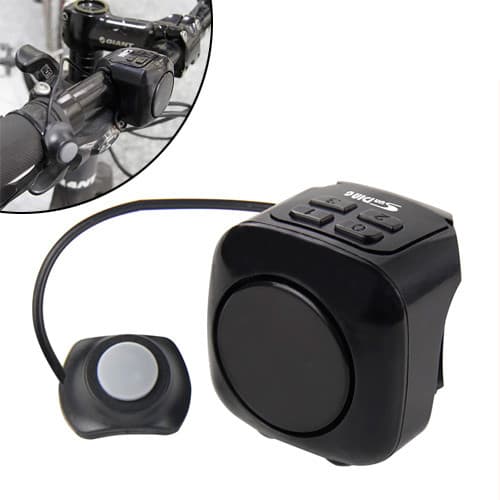 Велосипедна кодова сигналізація велодзвінок SunDing SD-605 4xLR44 Black (439284)