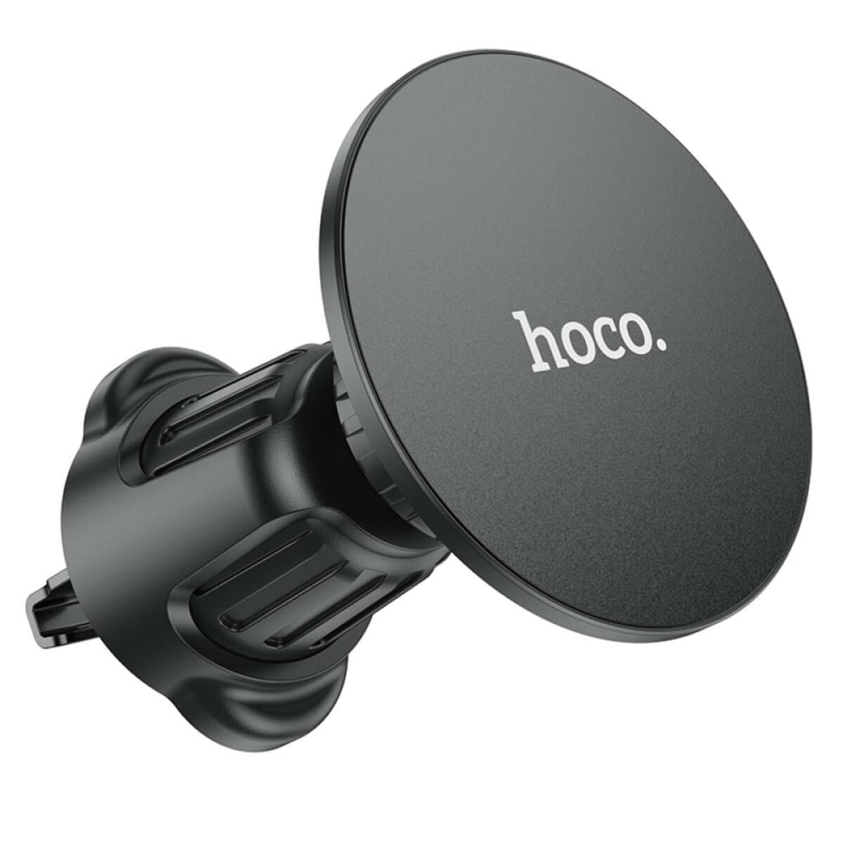 Автомобільний тримач автотримач HOCO H12 Fine jade ring magnetic car holder air outlet Black