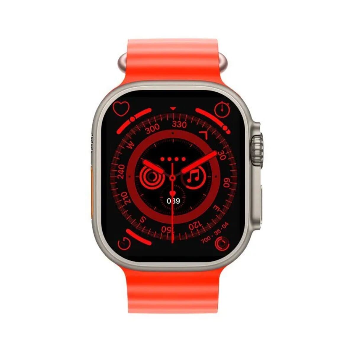 Смарт-годинник Fendior H16 1.6" BT5.2 200mAh + TWS навушники + Powerbank + Charge Orange (FendiorH16POrange)
