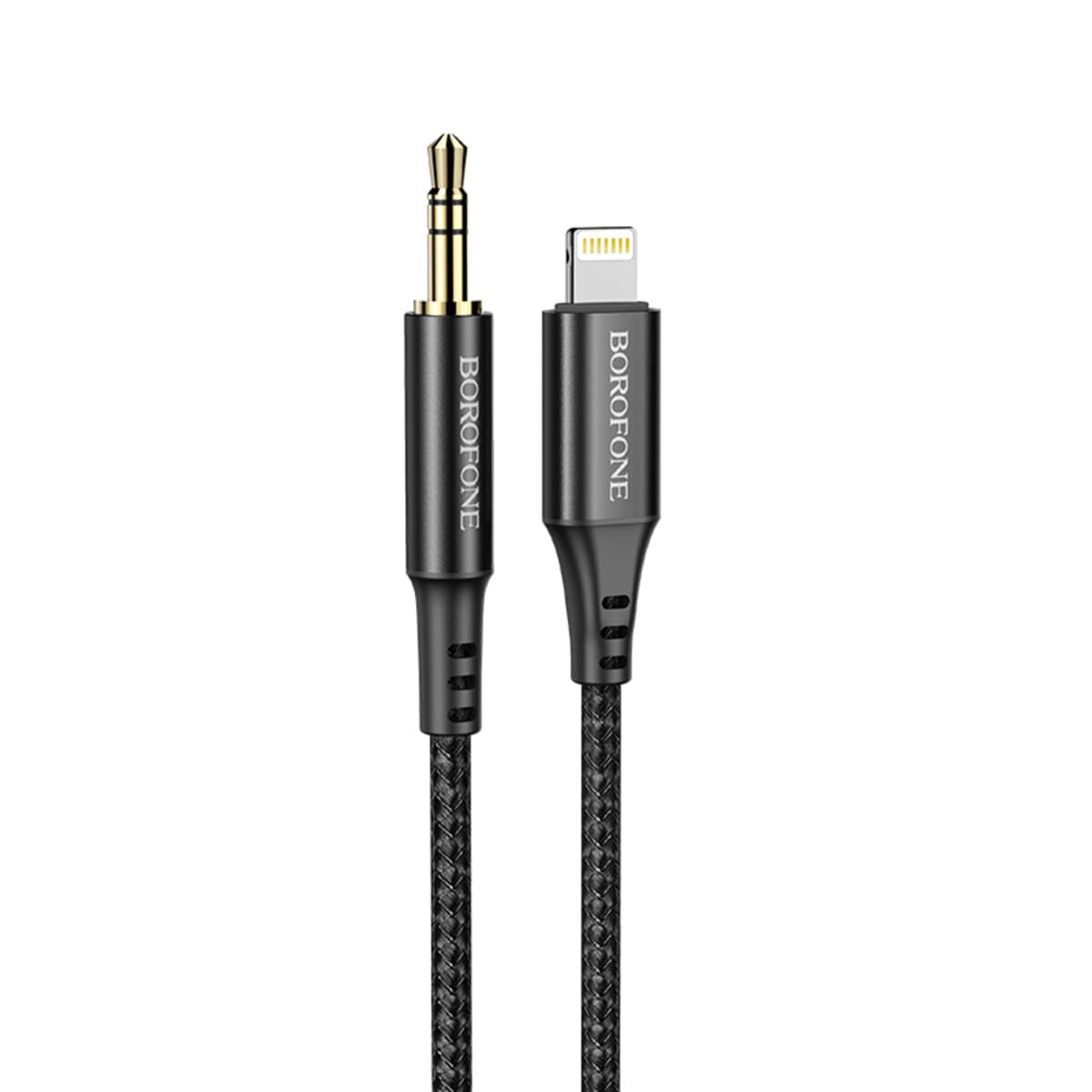 Аудіо-кабель BOROFONE BL7 Lightning to AUX 3.5mm Digital Audio conversion cable Black (BL7B)