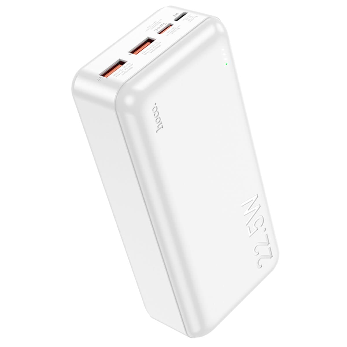 Powerbank павербанк УМБ HOCO J101B Astute 22.5W fully compatible 30000mAh 2xUSB 1xType-C White