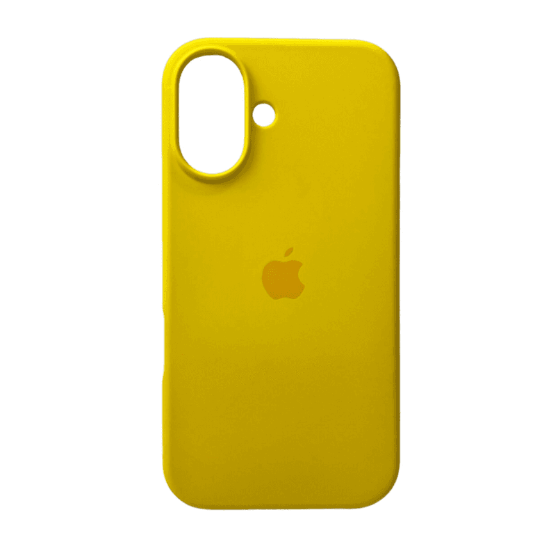 Защитный чехол-накладка Silicone Full Case AA Open Cam для Apple iPhone 16 Sunny Yellow (FullOpeAAi16-56)