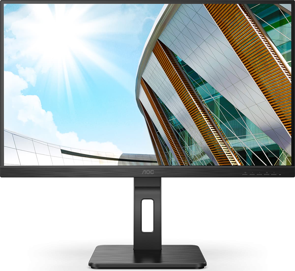 Монітор поворотний AOC 27P2C TFT 27" IPS HDMI DP USB 3.2 Pivot колонки Black