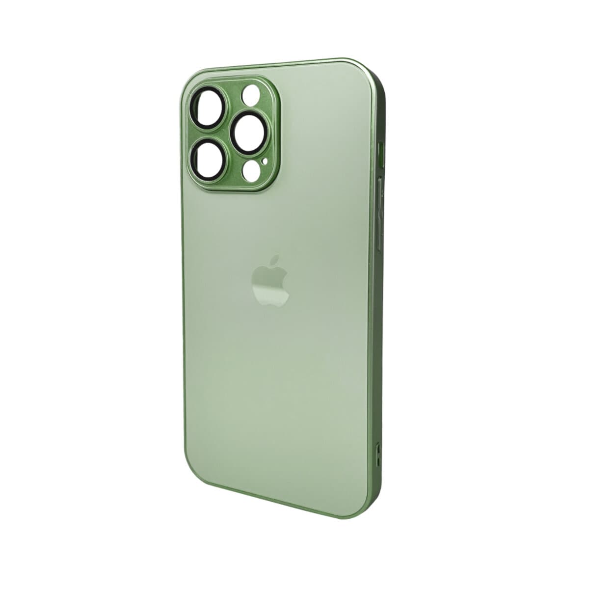 Захисний чохол-накладка AG Glass Matt Frame Color Logo для Apple iPhone 14 Pro Max Light Green (AGMattFrameiP14PMLGreen)