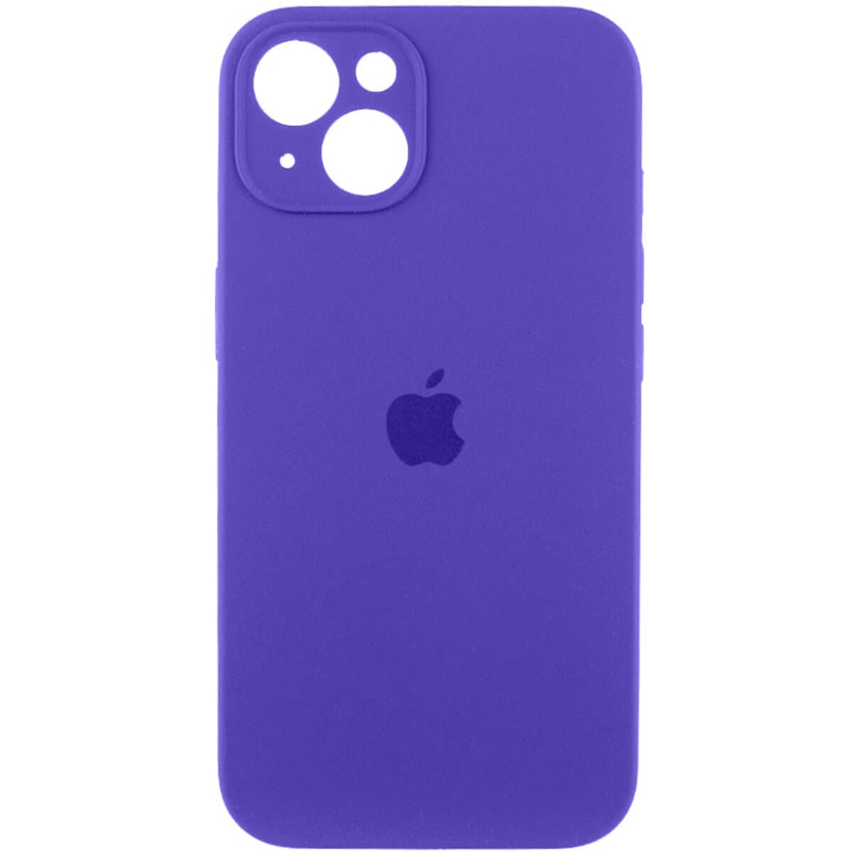 Защитный чехол-накладка Silicone Full Case AA Camera Protect для iPhone 15 Dark Purple (FullAAi15-22)