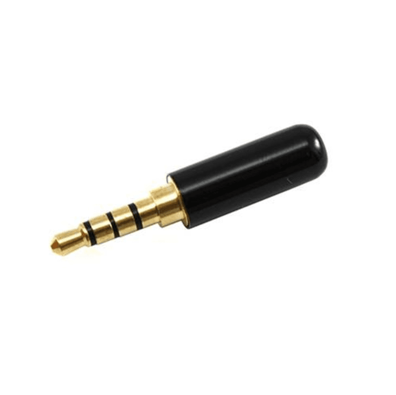 Штекер 3.5мм TRRS mini-jack stereo 4pin металевий корпус позолочений (286875)