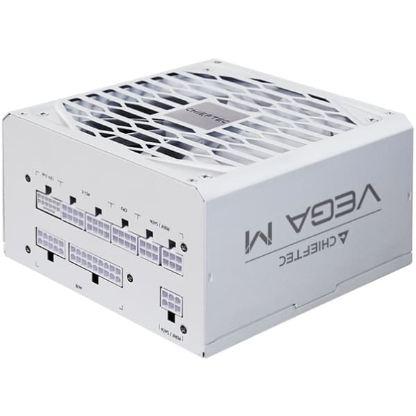 Блок питания для компьютера Chieftec VEGA M PPG-1000-CW 1000W ATX 3.1 135mm 80+ Gold Fully modular Retail White (PPG-1000-CW)