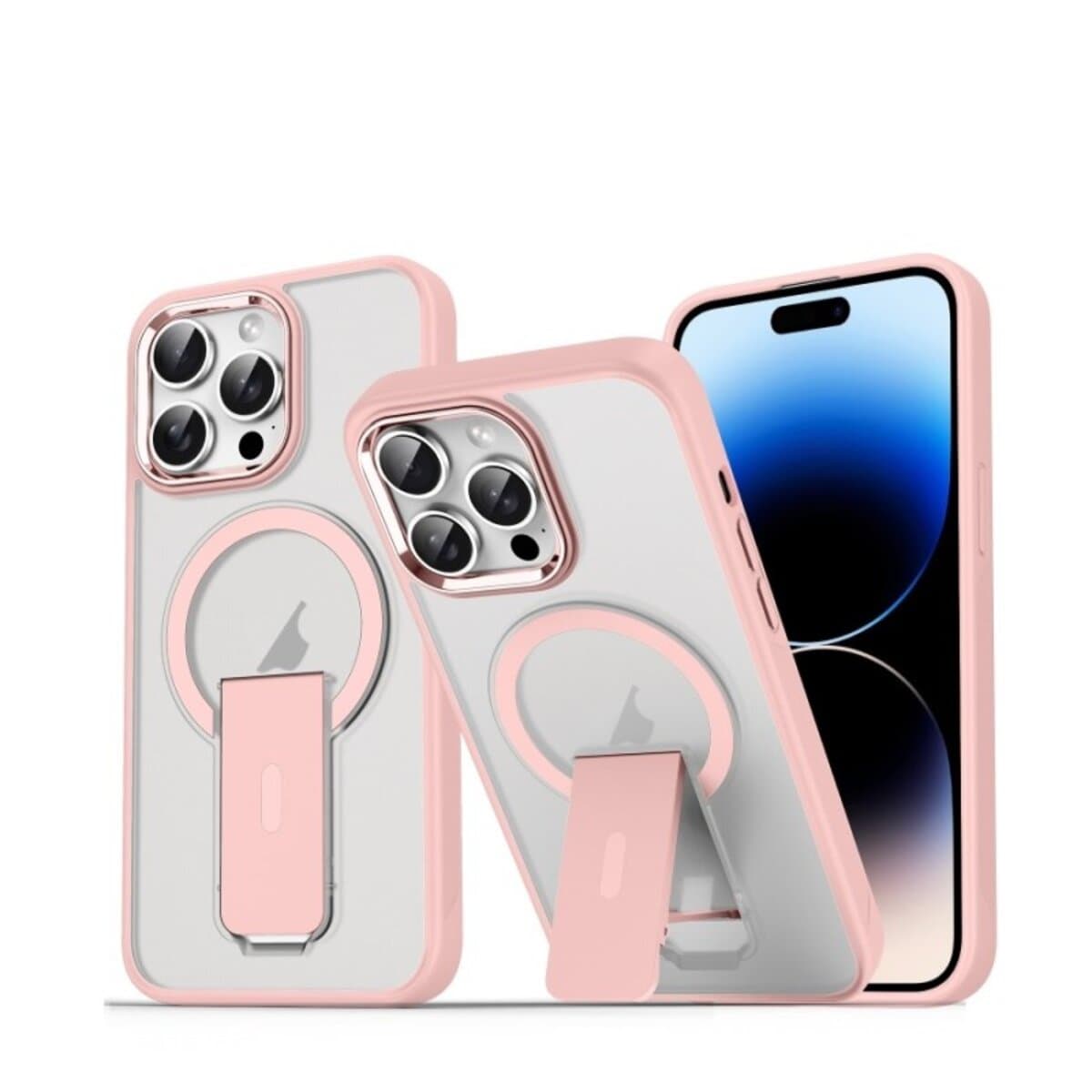 Защитный чехол-накладка Cosmic Magnetic Stand для Apple iPhone 14 Pro Max Pink (MagStand14PMPink)
