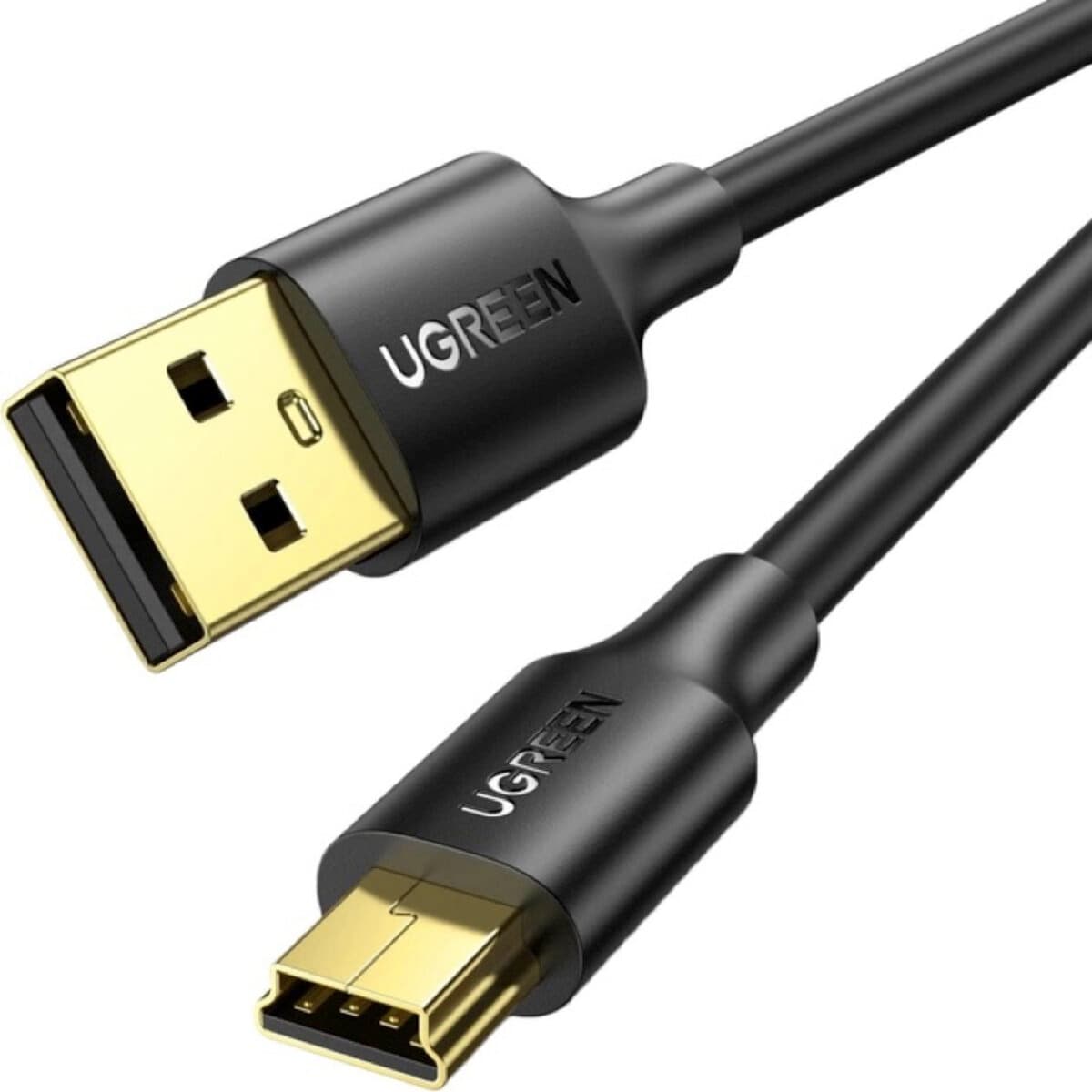 Кабель UGREEN US132 USB 2.0 to Mini-USB 5 Pin Male Cable 1m Black (UGR-10355)