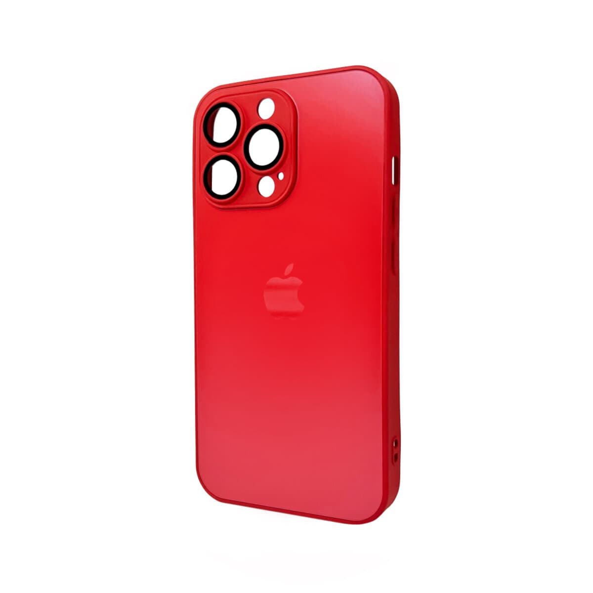 Защитный чехол-накладка AG Glass Matt Frame для Apple iPhone 12 Pro Coke Red (AGMattFrameiP12PRed)