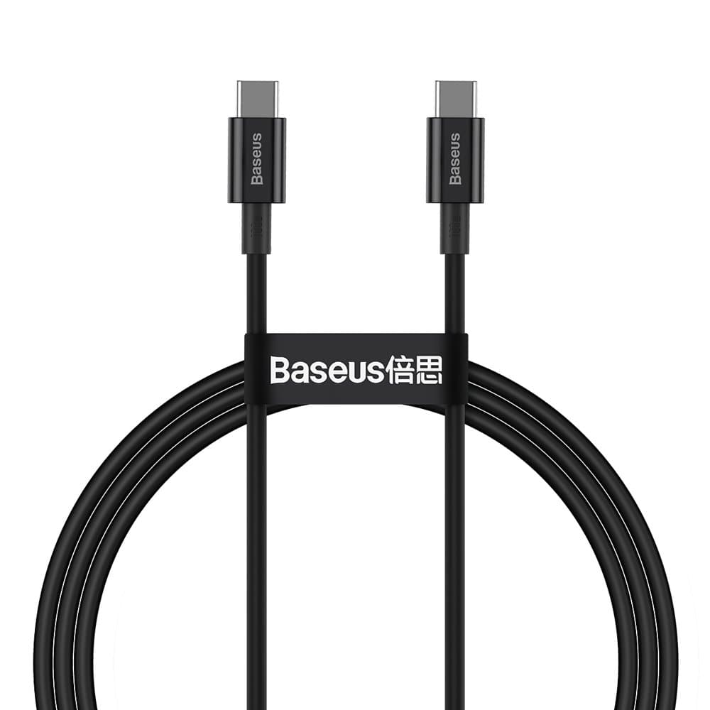 Кабель Baseus CATYS-B01 USB 2.0 Type-C MM 1м 20V 5A 100W Dynamic Series Black
