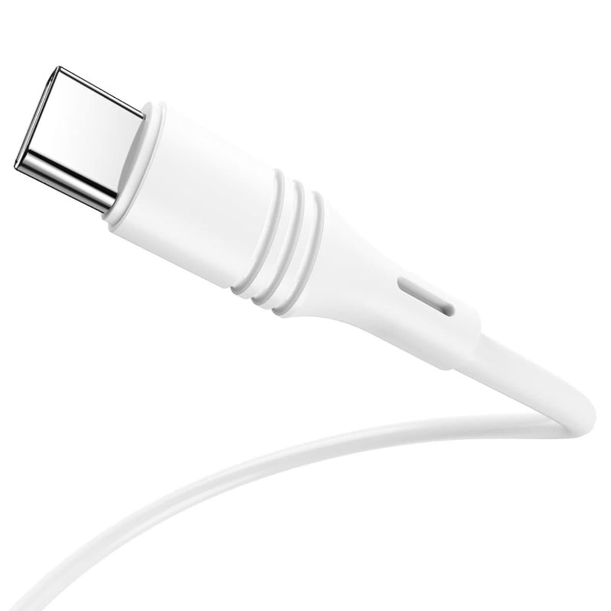Кабель BOROFONE BX43 USB to Type-C 3A 1м PVC connectors White (BX43CW)