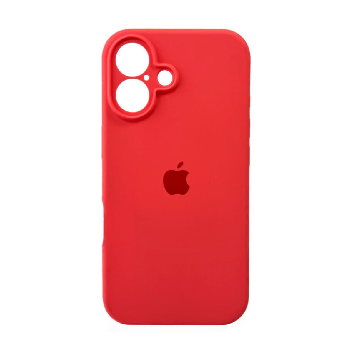 Защитный чехол-накладка Silicone Full Case AA Camera Protect для Apple iPhone 16 Pink Orange (FullAAi16-50)
