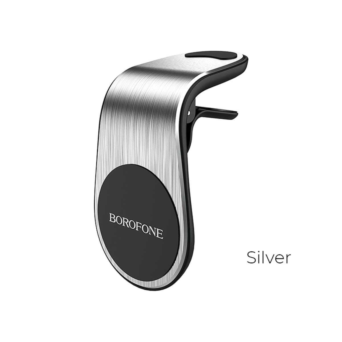 Тримач для телефону автотримач BOROFONE BH10 Air outlet magnetic in-car holder Silver (BH10S)