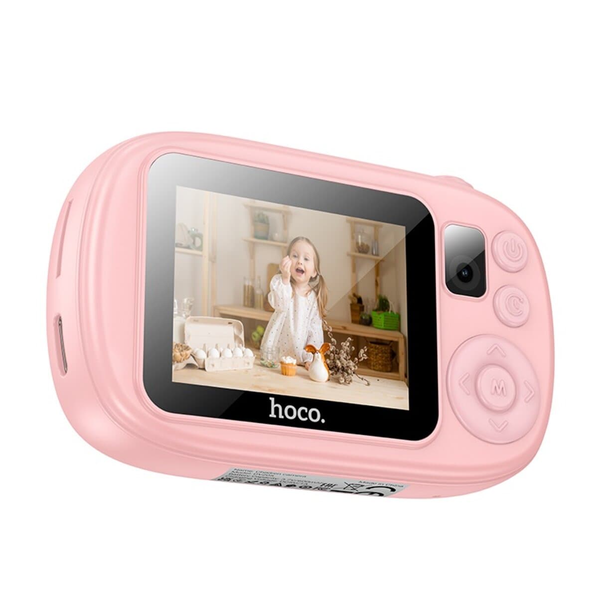 Дитячий фотоапарат HOCO DV205 Dual-camera children camera 600mAh Pink