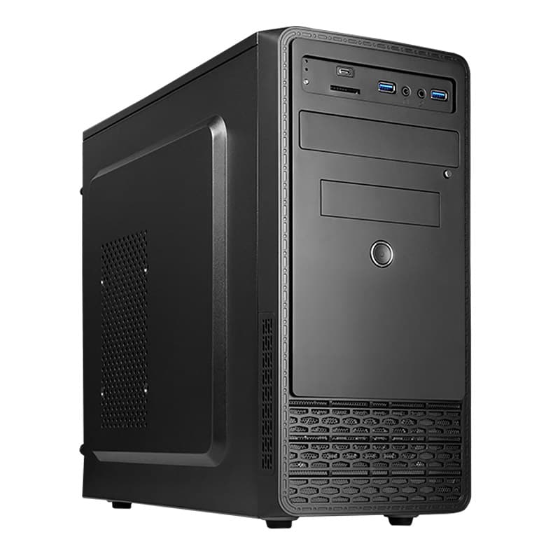 Корпус для комп'ютера Chieftec UNI 350W 2xUSB3.0+1xType-C SD Card reader mATX Black (UB-03B-350GPB)